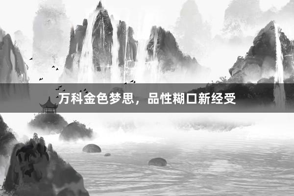 万科金色梦思，品性糊口新经受